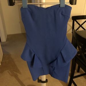 Royal Blue Peplum Dress